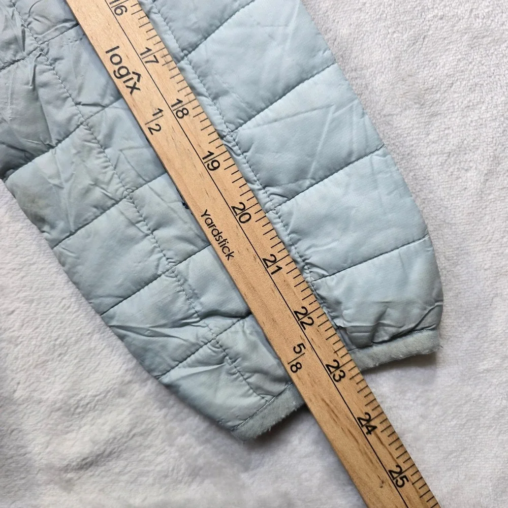 The North Face Quilted Jacket Youth Jr Large 14 16 Lt‎ Blue Insulated Primaloft
